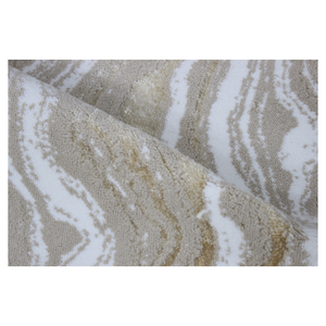 Alfombra de Baño Wilby 70x120cm, Color Beige Latte, Tejido Jacquard con Hilo de Algodón Reciclado, Marca Privada, Hecho en Turquía - Product Image 3