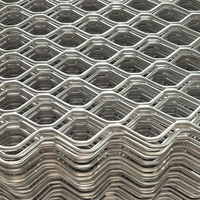 Grille décorative en maille de magnésium métallique Amplimesh, grille en aluminium en forme de diamant