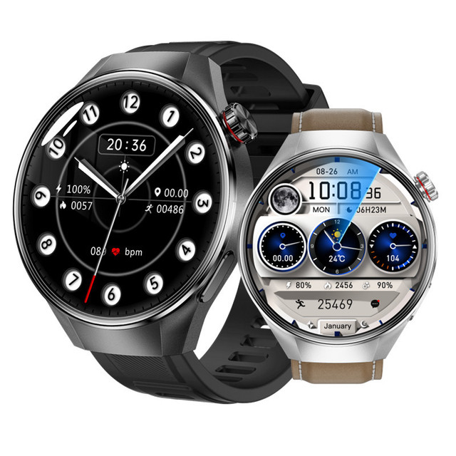 CM-G5Plus Wholesale Multi-functional 1.75-inch AMOLED Display Silicone Smartwatches Men Business Sports Health IP68 Wireless