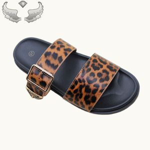 Sandales et pantoufles décontractées pour femmes, imprimé léopard, de haute qualité, confortables, pour l'extérieur, vente en gros - Product Image 4