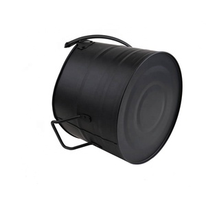 Grand seau à charbon en métal pour cheminée avec couvercle et <span class=keywords><strong>pelle</strong></span> pour poêle à <span class=keywords><strong>bois</strong></span> - Product Image 2