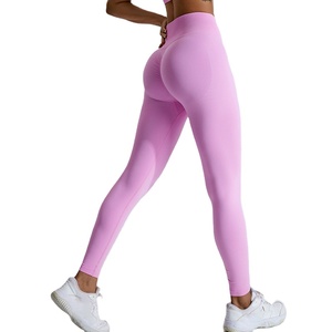 GC Sewing Pantalon de yoga pêche pour femmes Collants taille haute V-arc Pantalon de fitness pour la course à pied en plein air - Product Image 1