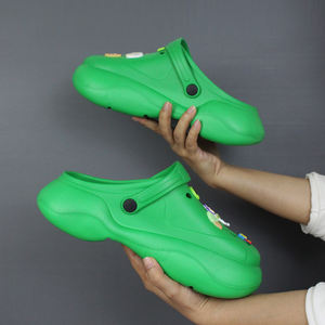 GRS Femmes EVA Wedge EVA Comfortable Clog Pillow Fashion Clog <span class=keywords><strong>Semelle</strong></span> Epaisse <span class=keywords><strong>Sabot</strong></span> avec Charms - Product Image 3