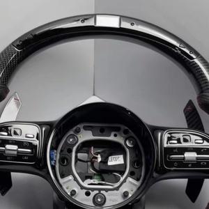 Volant en fibre de carbone LED pour Mercedes-Benz, mise à niveau du modèle ancien au style <span class=keywords><strong>AMG</strong></span>, W205 W167 <span class=keywords><strong>GLA</strong></span> GLC G E S Class W212 W213 W214 - Product Image 5
