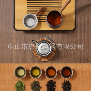 Tang Dynasty Double Wall Pure Titanium <b>Tea</b> <b>Set</b> Kung Fu <b>Tea</b> Home Office Gift Portable - Product Image 4