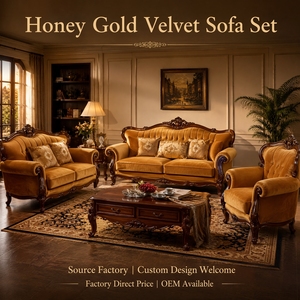C007 Set di <span class=keywords><strong>Divani</strong></span> in Velluto Barocco Opulento Nero Notte con Intagli Dorati, Tappezzeria Artigianale <span class=keywords><strong>per</strong></span> Ville di Lusso - Product Image 6