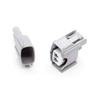 Arnés de cables de conector hembra EV6 de 2 pines para inyectores diésel bomba de combustible 6189-0611