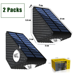 3 lampes solaires à LED pour clôture murale avec éclairage de 12 heures, allumage automatique la nuit, étanches et haute luminosité - Product Image 6