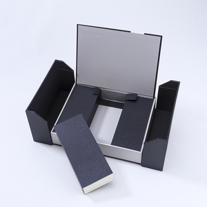 Boîte cadeau rigide de luxe de style <span class=keywords><strong>livre</strong></span> avec double porte et finition mate personnalisée, fermeture magnétique - Product Image 1