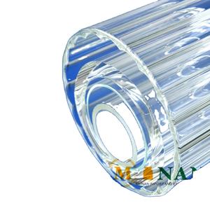 Fabrication vente directe résistant à la chaleur en forme d'hexagone coloré 3.3 tube/tige en verre borosilicate - Product Image 1