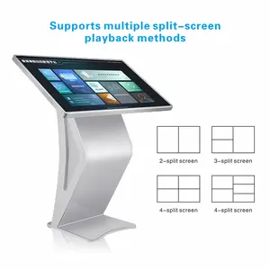 Terminale per display multimediale orizzontale inclinato all-in-one con richiesta touch screen verticale da 49 pollici