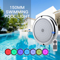 Nouveauté : Éclairage LED subaquatique mural 12V 10W rempli de résine, étanche IP68, en acier inoxydable 316SS pour piscine