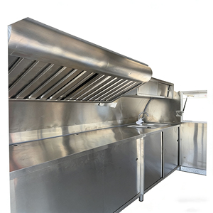 Remolque de Comida Móvil de Acero Inoxidable y Aluminio con Equipamiento Completo para Venta de Dulces, Papas Fritas, Helados, Hamburguesas y Hot Dogs - Product Image 3