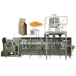 High quality peanut almond candy chocolate zipper bag packaging machine ziplock doypack automatic snack packing machine