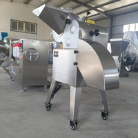 Industriële automatische groenteblokjesmachine voor het verwerken van aardappel, wortel, ui, zoete aardappel en pompoen