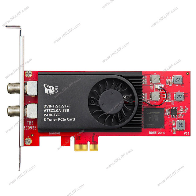 New TBS6209se DVB-T2/C2/T/C(J.83A/B/C)/ISDB-T/C /ATSC1.0 Octa TV Tuner Card with PCI-Express Interface