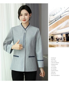 Ropa de Trabajo de Manga Larga para Otoño e Invierno, Talla Grande, para Mujeres, Personal de Habitaciones de Hotel, Trabajadores de Saneamiento - Product Image 3
