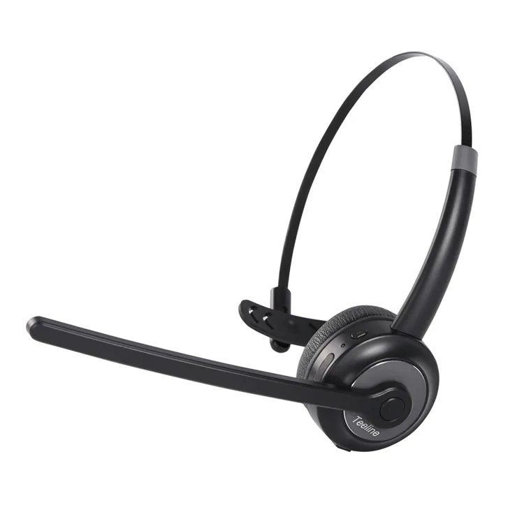 Telepon kepala komputer nirkabel QCC3020, headphone bt headset pusat panggilan kantor