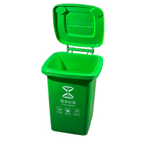 Poubelle en plastique personnalisée avec logo pour extérieur, promotionnelle, 50L, pour aéroport