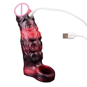 Anillos Vibradores para Pene, Fundas Extensoras Reutilizables, Condones, Dildos, Juguetes Sexuales para Hombres, Venta al Por Mayor - Product Image 5