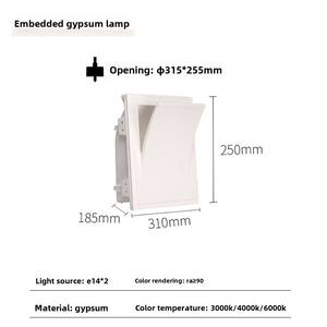 Lampe <span class=keywords><strong>de</strong></span> chevet moderne <span class=keywords><strong>et</strong></span> simple pour chambre à coucher Source <span class=keywords><strong>de</strong></span> lumière LED en plâtre pour le <span class=keywords><strong>mur</strong></span> <span class=keywords><strong>de</strong></span> <span class=keywords><strong>fond</strong></span> <span class=keywords><strong>de</strong></span> la maison Art <span class=keywords><strong>de</strong></span> la lampe murale - Product Image 6