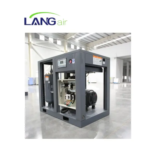 Langair 22kw bar hava kompresörü tedarikçisi 7.5kw ila 315kw arasında döner vida hava kompresörü üretmek