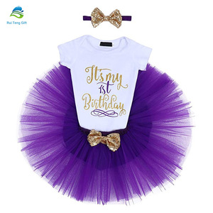 <span class=keywords><strong>de</strong></span> verano medio 1st 2nd 3 piezas conjunto <span class=keywords><strong>de</strong></span> ropa vestido <span class=keywords><strong>de</strong></span> cumpleaños <span class=keywords><strong>para</strong></span> bebé niña - Product Image 6