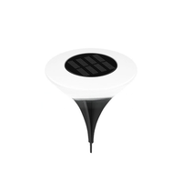 Nouvelle lampe LED solaire étanche en plastique pour jardin extérieur, style pastoral, décoration au sol et murale, lumière souterraine
