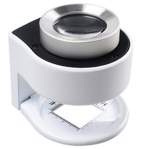 Miroir de <span class=keywords><strong>photo</strong></span> avec 6led, textile entièrement métallique, <span class=keywords><strong>loupe</strong></span> à échelle de lumière, 30 fois - Product Image 2