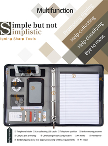<span class=keywords><strong>A4</strong></span> Bán Buôn Văn Phòng Nguồn Cung Cấp Cặp Túi Faux Da Kinh Doanh Padfolio Danh Mục Đầu Tư Thư Mục Với Tay Cầm Từ Tính - Product Image 3