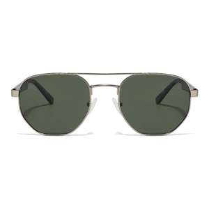 Gafas de Sol de metal de doble puente Logotipo personalizado Gafas de sol polarizadas de templo de acetato de marco redondo de moda de alta calidad - Product Image 5