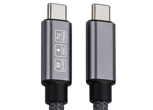 สายเคเบิล USB-C ตัวผู้ ต่อ USB-C ตัวผู้ รองรับการชาร์จไฟ กำลังไฟ 100W ความเร็วสูง 20Gbps รองรับการส่งข้อมูลและวิดีโอ 8K - Product Image 5