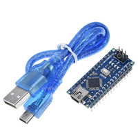 Placa de Desarrollo HSW Mini Tipo-C Micro Nano V3.0 Atmega328P CH340G, Módulo de Aprendizaje de Controlador de Soldadura con Cable