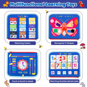 Tableau d'activités en feutre pour les tout-petits et les enfants : Jouet d'apprentissage sensoriel personnalisable - Product Image 2