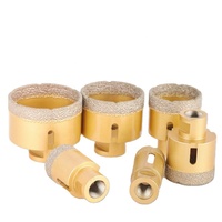 Forets diamantés TGS à tige droite M14, garantie 3 ans, brasés sous vide pour carrelage céramique, béton, marbre, verre
