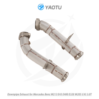 Tuyau d'échappement droit YT avec isolation thermique pour Mercedes Benz W213 E43 E400 E320 W205 C43 3.0T