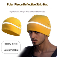 Gorro de Ciclismo de Invierno con Forro Polar y Banda Reflectante, Gorro Deportivo Cálido Tipo Pirata