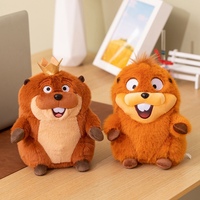 Boneka Marmot Mahkota Kawaii, Boneka Groundhog Lembut, Teman Anak, Dekorasi Rumah, Hadiah