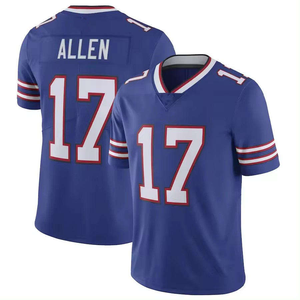 Josh Allen 17 John Diggs 14 Kraliyet Kırmızısı Moda Spor ABD Futbol Formaları Kısa Kollu Nefes Alabilen Viskon Sınırlı Oyun - Product Image 4