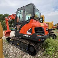 Excavatrice sur chenilles Doosan DH60 d'origine coréenne 100% authentique, avec pince hydraulique, peinture brute, occasion, à vendre