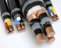 Hochspannung 4-kern-verstärktes cu/xlpe/swa/pvc unterirdisches Elektro-Kabel pvc-Kabel