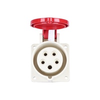 Prise industrielle droite à montage sur panneau IEC60309, 5 broches, 380V, 16A, IP44, étanche aux éclaboussures, pour générateur