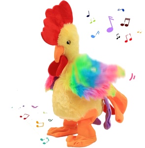 Pollo Musical Animal de peluche Juguete de peluche interactivo electrónico Cantando Bailando Squawking Ondeando Gallo Pascua - Product Image 1