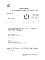 Condensateur céramique haute tension HV X7R 8KV 3600pF de haute qualité pour circuits électroniques de précision.