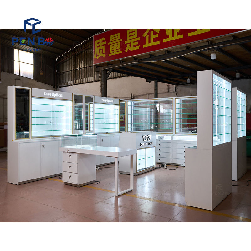 Optical Display Showcase Guangzhou Wood Eyewear