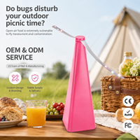 Piège à mouches à fruits et tue-moustiques 2026 à piles AA, ventilateur répulsif efficace avec table en PVC pour intérieur et extérieur, certifié CE RoHS FCC