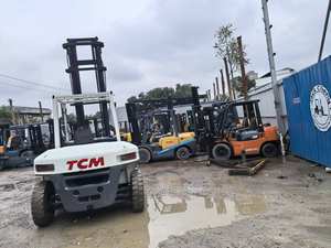 Chariot élévateur diesel TCM 7 tonnes d'occasion de haute qualité Origine japonaise Garantie 1 an Grande quantité Roues jumelles en stock - Product Image 5