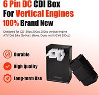 Boîtier CDI DC 6 broches pour moteur vertical CG150cc 200cc 250cc, ATV, Quad, Scooter, Go-Kart, Moto tout-terrain – Remplacement de la boîte d'allumage CDI