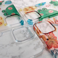 Casing HP Transparan Keras 3D Sublimasi Kosong untuk iPhone 17 16 15 14 13 12 Pro Max Berlapis untuk Pencetakan Transfer Panas Penutup Bening
