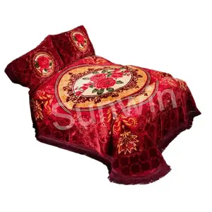 4Pcs Super Soft Warm Luxury Heavy Raschel Mink Blanket 4-8kg Thick Raschel big bed blankets